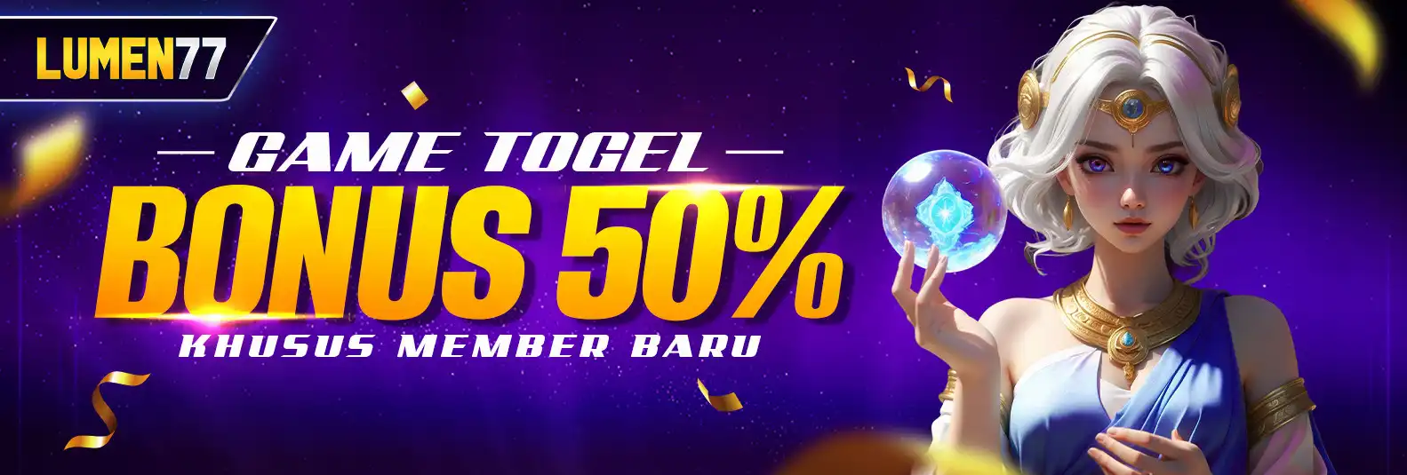 BONUS MEMBER BARU  50% TOGEL
